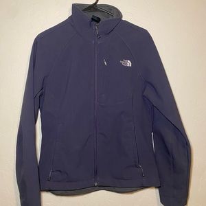 The North Face Soft Shell Jacket - waterproof. Purple, size M!